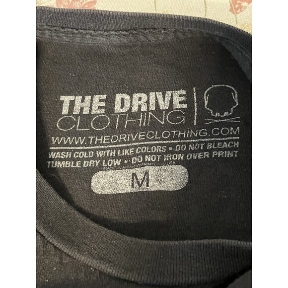 The Drive Clothing Skull Graphic Cropped T-Shirt Black Large Nobody Cares - Picture 3 of 7